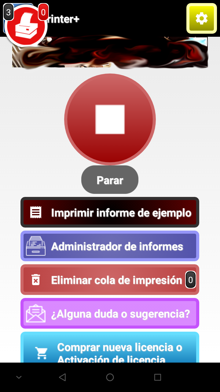 We see that the notification balloon appears in red, this means that you are looking for the printer. If it does not change color in 5 attempts means that there is an error in the printer, it means that we must physically see the printer if it is connected correctly or there is a fault in it.